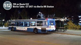 Ride On CTtransit 729 on Route 512 [upl. by Melvena572]