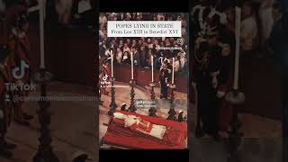 The Popes lying in state From Leo XIII to Benedict XVI [upl. by Minni908]