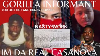 CASANOVA 2X GORILLA BLOOD INFORMANT EXPOSED VALID PAPERWORK amp VIOLATED IN FEDERAL CUSTODY KAY FLOCK [upl. by Schramke412]