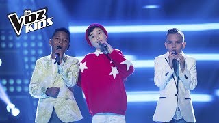 Chevy Carlos Mario y Santiago cantan Desesperado  La Voz Kids Colombia 2018 [upl. by Asia]