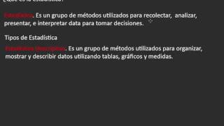 ¿Qué es la Estadística Descriptiva e Inferencial [upl. by Hilde]