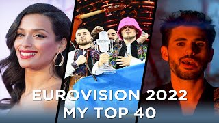 Eurovision 2022  My Top 40 from France 🇫🇷 [upl. by Leitao673]