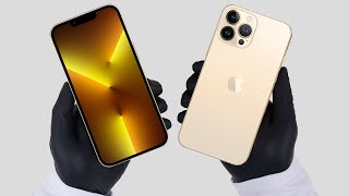 Apple iPhone 13 Pro Max Gold Unboxing  Gameplay  ASMR [upl. by Savick]