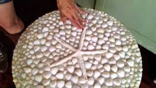 How to make a Seashell mosaic table [upl. by Adil]