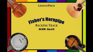 Fishers Hornpipe Bluegrass Backing Track 90 BPM [upl. by Tnarg]