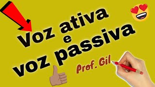 Voz ativa e voz passiva [upl. by Azilanna]