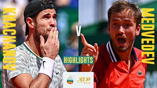 Karen Khachanov vs Daniil Medvedev Highlights  Rolex Monte Carlo Masters 2024 [upl. by Anatola87]