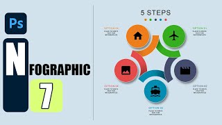 Infographic graphic design  Photoshop Tutorial [upl. by Nilats355]