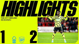 HIGHLIGHTS  Nottingham Forest vs Arsenal 12  Gabriel Jesus Saka [upl. by Harlene]