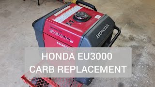 Honda EU3000is carburetor replacement [upl. by Assitruc]