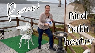 Bird Bath Heater for Outdoors in Winter review [upl. by Iloj]