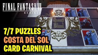 Costa del Sol Card Carnival  All Card Puzzles in Chapter 6  Final Fantasy 7 Rebirth [upl. by Netsrek231]