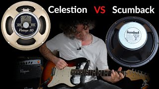 Celestion Vintage 30 vs Scumback H75LD  12quot guitar speakers [upl. by Francis856]