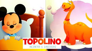 Topolino incontra il dinosauro  libro per bambini letto ad alta voce  Disney [upl. by Yacano148]