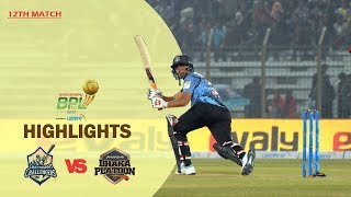 Chattogram Challengers vs Dhaka Platoon Highlights  12th Match  Season 7  Bangabandhu BPL 201920 [upl. by Cynthy]