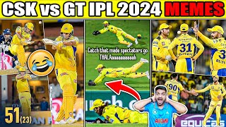 DHONI की CSK टॉप पे😂 CSK vs GT IPL 2024 HIGHLIGHTS [upl. by Daahsar]