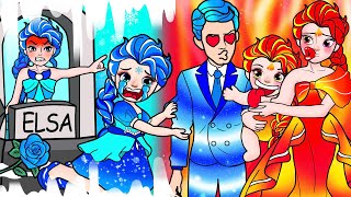 🔥❄️paper doll dress paper❄️🔥Rich vs Poor Ice vs Fire Family Mother and Daughter❣️LT Paper Dolls [upl. by Sualokin]