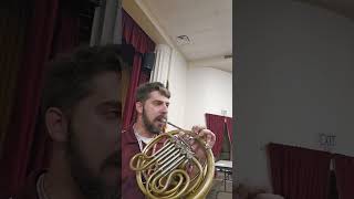 Daily Play 7  Horn  Mahler 1 Low Horn Excerpt [upl. by Nongim]