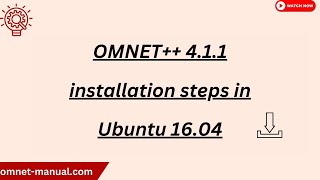 OMNET 4 1 1 installation steps in Ubuntu 16 04 [upl. by Eeb]