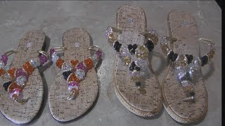 COMO HACER SANDALIAS O HUARACHES DE PEDRERIA by ANGY [upl. by Spike]