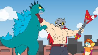 Brawl Stars Animation DRACO vs GODZILLA BUZZ [upl. by Charlton]