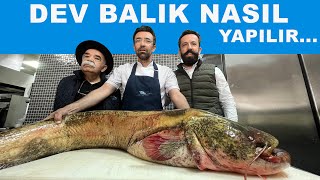 YAYIN BALIĞI NASIL TEMİZLENİR  HOW TO CLEAN GİANT CATFİSH BALIK TEMİZLEME BALIK PİŞİRME [upl. by Lilaj]