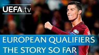 Ronaldo Hazard Lewandowski  European Qualifiers highlights [upl. by Milah]