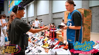 FREE OR 50FINESSED HIM FOR UNRELEASED SNEAKERSSPENDING OVER 1K ON JORDAN PES AT SNEAKERCON DC [upl. by Thant]