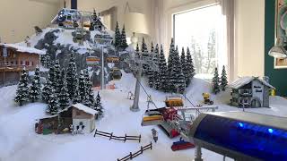 Winterdiorama H0 mit Jägerndorfer Seilbahn im Bau [upl. by Rothmuller431]