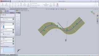 1 SolidWorks Surface Tutorial Extrudeded Surface pt1 [upl. by Modeste180]