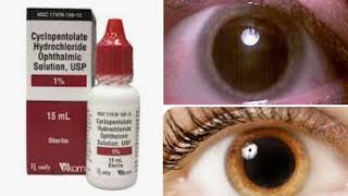 CYCLOPENTOLATE HYDROCHLORIDE  Ophthalmic solution USP Uses  Side effect Optometry solution [upl. by Ahsilram]