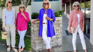 Summer Outfits Style For Older Womens Over 506070  Casual Best Outfits Fashion 2024 [upl. by Garner564]