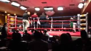 Radivoje Kalajdzic Serbian Faster Boxer for 34 seconds KO KO in The Round 1 14022014 [upl. by Levan]