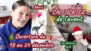 Swap CALENDRIER DE LAVENT 🎁🎅🏼ouverture du 18 au 24 décembre avec lesaddictionsbyn [upl. by Wakerly]