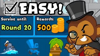 Professor Evil Today Easy Challenge BTD Battles [upl. by Blakeley]