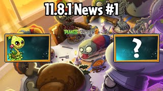 Update 1181 News 1  New Plant Znake Lily Animations amp Sweetheart Snare  Plants vs Zombies 2 [upl. by Nuawtna]