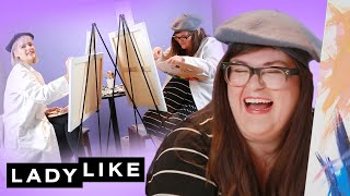 Kristin And Devin Paint Portraits Of Each Other • Ladylike [upl. by Harts]