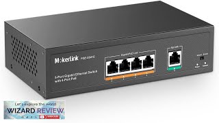 MokerLink 5 Port Gigabit POE Switch with 4 POE Ports 1000Mbps 78W Review [upl. by Affay]