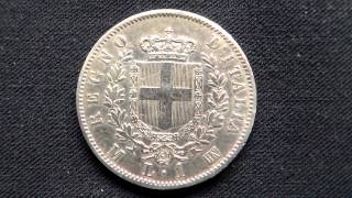 MONETA IN ARGENTO DA L 2 DEL 1867 DEL REGNO DITALIA [upl. by Roberts760]