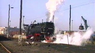 Deutsche Reichsbahn 1991  Harzquerbahn in Nordhausen  Harzer Schmalspurbahnen  HSB [upl. by Atener]