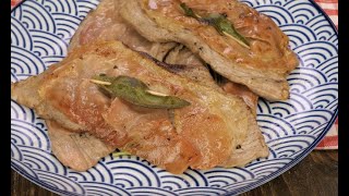 Saltimbocca alla Romana veal cutlets here is the recipe to prepare the traditional Roman dish [upl. by Oman18]