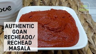 Authentic Goan Recheado Rechead Masala Recipe  Goan Red Masala Recipe  ASMR Cooking Video [upl. by Darum]