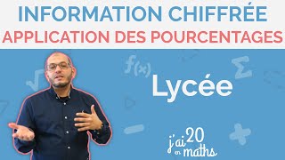 Application des pourcentages  Information chiffrée  Seconde [upl. by Llaccm633]