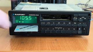 Blaupunkt Hamburg CR40 Car Radio Demo 1990 [upl. by Aneetsirk]