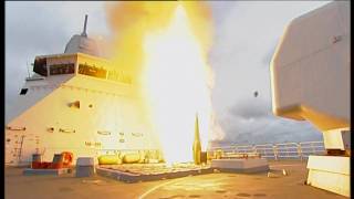 Dutch Navy HNLMS Tromp F803 and HNLMS Van Speijk F828 launch NSSM ESSM SM2 and Harpoon [upl. by Anstus301]