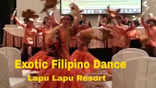 Beautiful Filipino Dance in Lapu Lapu Beach Resort near Cebu The Philippines [upl. by Adalia323]