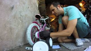 How to fit Stabilisers Marks Cycle Repairs [upl. by Zavala]