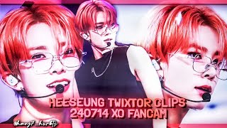 Heeseung XO Fancam Twixtor Clips 4K Ae Sharpen  240714 Heeseung XO Fancam Twixtor Clips quality [upl. by Fifi]