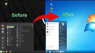 How To Make Linux Mint Cinnamon Look Like Windows 7 UPDATED Tutorial wAero Glass amp Start Menu [upl. by Duane232]