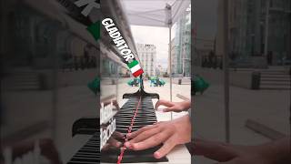 Gladiator Epic Main theme in a grand piano in the street piano street madridsellenadepianos [upl. by Un]